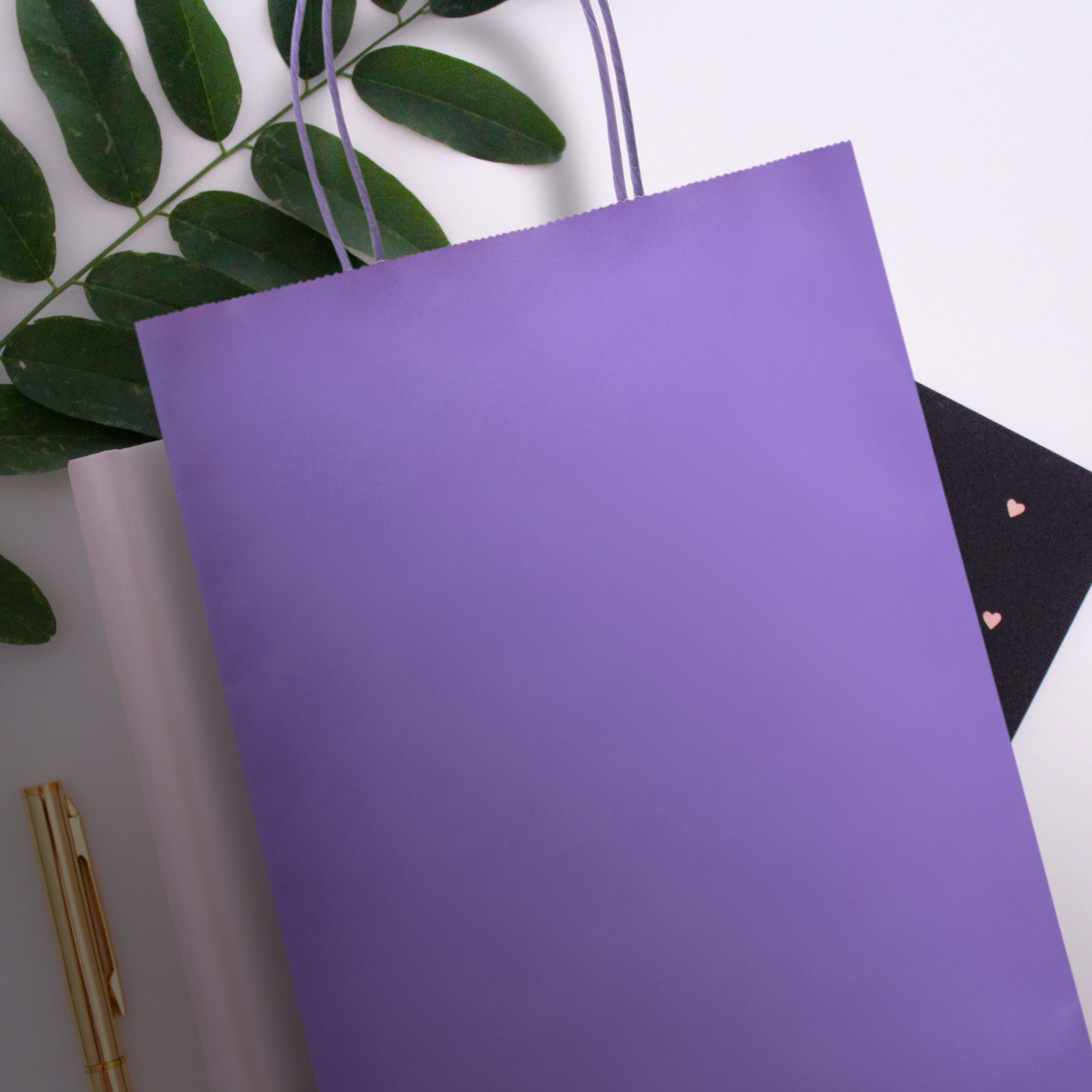 Purple Gift Bags Bulk Pack Medium Gift Bags With Handle. Great for