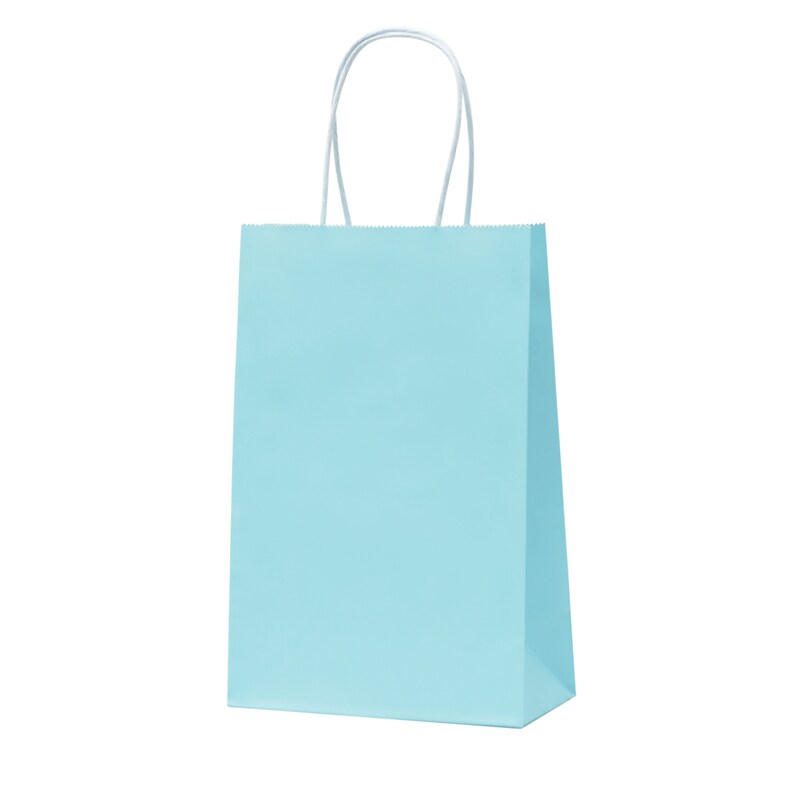 Light Blue Gift Bags Small Gift Bags With Handle. Great for Gifts, Wedding, Birthday, Shower
