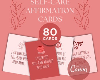 Self-Care Affirmation Cards - Nurture Your Mind, Body, and Soul