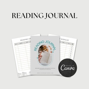 Unlock Your Literary Journey: Reading Journal for Book Lovers | Reading Journal Template | Digital Reading Journal