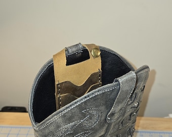 Patrón de billetera con botas vaqueras ** ARCHIVO DE PLANTILLA ** PDF