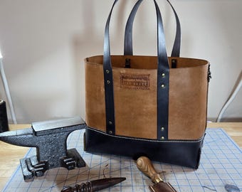 Leather 3-piece Tote Bag Pattern ** TEMPLATE FILE ** PDF