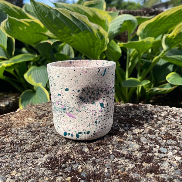 Small Splatter Dimple Cup