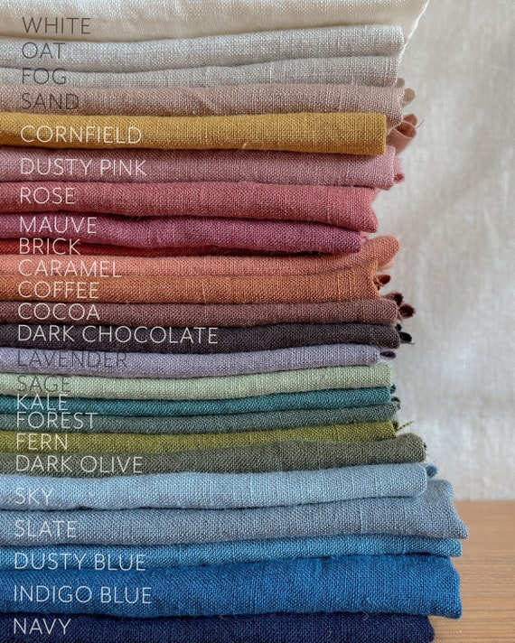 Soft Organic Washed Linen Fabric, European Flax, OKEO-TEX Certified