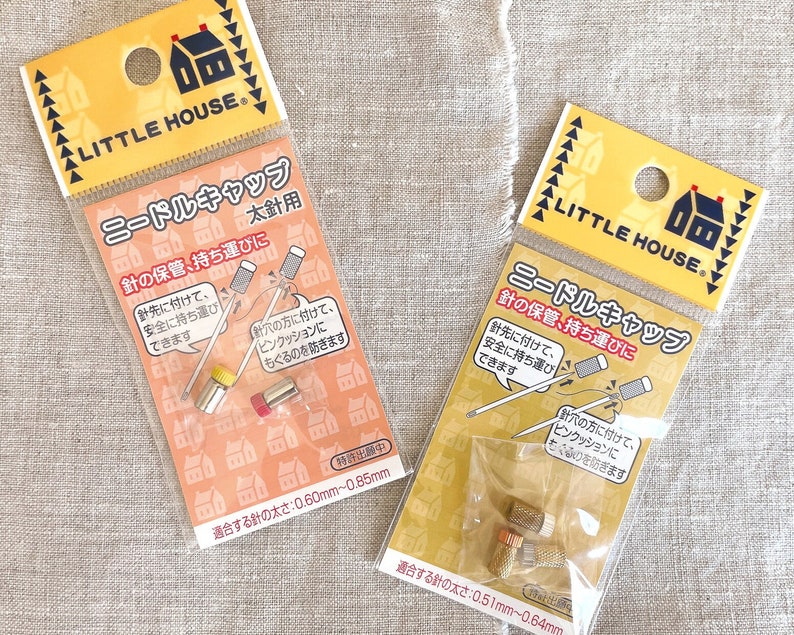 Needle Cap for storing and carrying needles, Notions for Quilting, Sewing, Embroidery, by Little House, Japanese Brand image 1