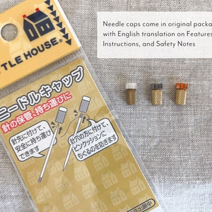 Needle Cap for storing and carrying needles, Notions for Quilting, Sewing, Embroidery, by Little House, Japanese Brand image 4