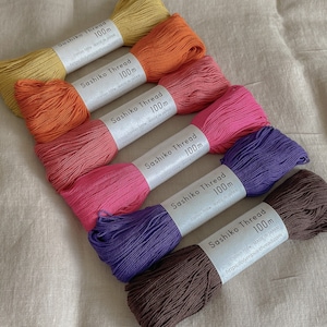 100m Cotton Sashiko Thread, Quilt Embroidery Thread, 100m Skein, Premium Threads by Olympus