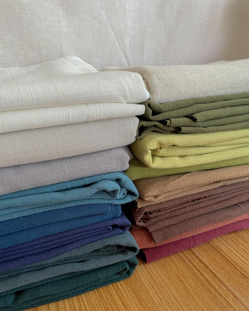 Viscose Linen Soft Fabric by the Yard Half Yard Quilt Etsy