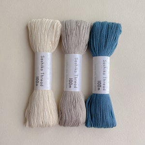 100m Cotton Sashiko Thread, Quilt Embroidery Thread, 100m Skein, Premium Threads by Olympus