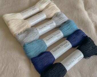 100 m Baumwoll-Sashiko-Garn, Quilt-Stickgarn, 100 m Strang, Premium-Garn von Olympus