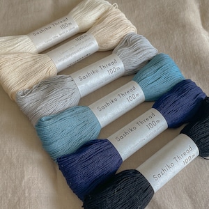 100m Cotton Sashiko Thread, Quilt Embroidery Thread, 100m Skein, Premium Threads by Olympus