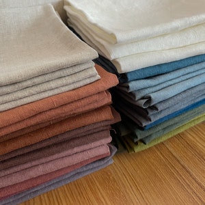 Earthy Soft Organic 100% Linen Fabric by the Yard, Enzyme washed, European flax, OKEO-TEX certified. Ships from US image 2