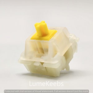 Smarowane i sfilmowane przełączniki liniowe Gateron KS-3 Milky Yellow Pro