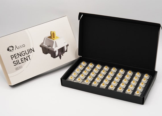 Akko Penguin Silent Tactile Switches Stock or Hand Lubed and 