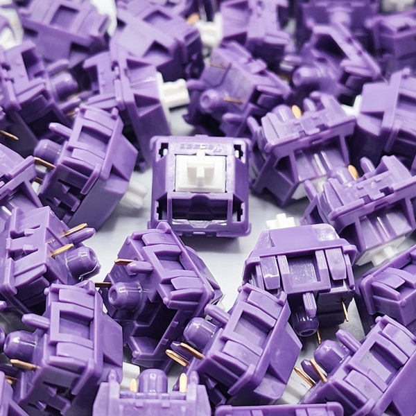 Tecsee Purple Panda Tactile Switches Stock or Hand-lubed