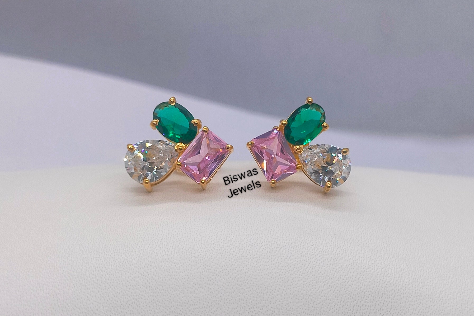 Orecchini A Goccia In Zirconi Cubici AAA - Argento 925 Placcato Oro Giallo, 6-9 Mm, Per Donna, Regalo