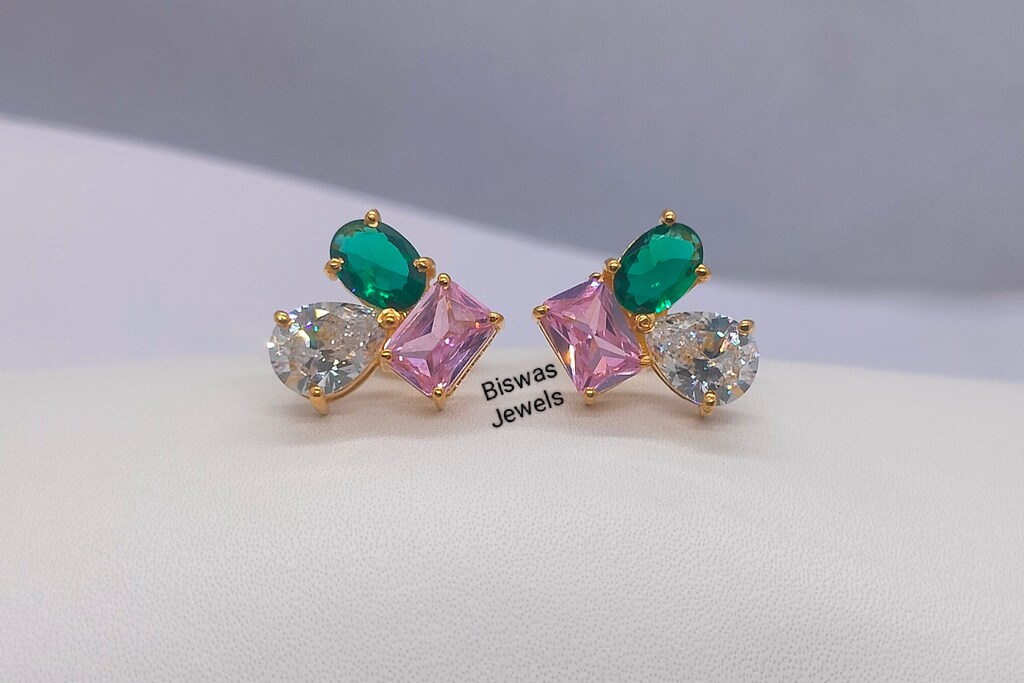 Orecchini A Goccia In Zirconi Cubici AAA - Argento 925 Placcato Oro Giallo, 6-9 Mm, Per Donna, Regalo