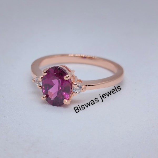 Rhodolite Ring - Etsy