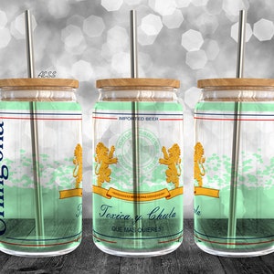 Chingona Libby Cup Design, UV DTF, Sublimation Design, Png Clipart, 16oz Frosted Cans, Digital File, Water Glass Can, Mexico, Chula, Green