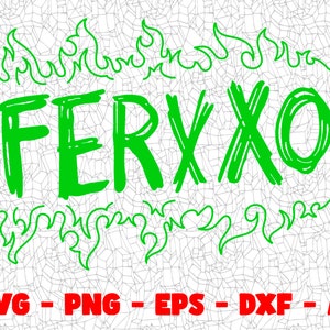 Ferxxo SVG, Cutting File, Png Eps Dxf Digital Clipart, Great for Viny Decals, Stickers, T-Shirts, Mugs & More! Reggaeton SVG Design