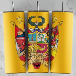 Diseño de sublimación de Perú para vasos, imagen de vidrio esmerilado, descarga de plantilla delgada, Uv Dtf, envoltura de vinilo, peruano, bandera, independencia