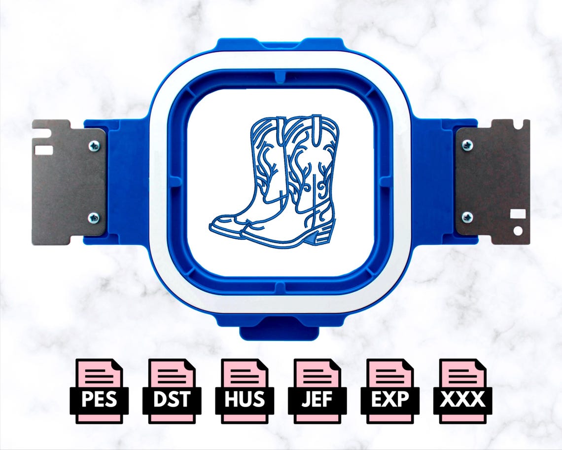 Cowboy Boot Machine Chinoiserie Cowgirl Boots Embroidery Design, Cowboy Boots Machine ...