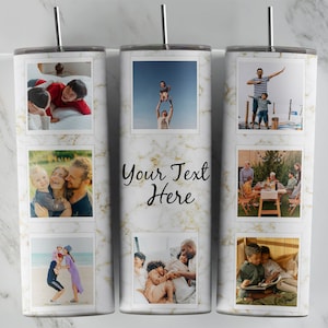 Design de gobelet pour collage photo, design par sublimation PNG, gobelet skinny 20 oz, enveloppes de gobelet, gobelet en métal, nouveauté, toboggan aquatique, ajout de texte