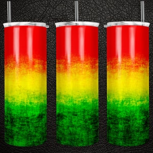 Rasta Flaggen Becher Design, Sublimations Design, 20 Unzen Becher, Becher Wraps, Becher Vorlage, Neuheit Design, Becher Shop, Rastafari