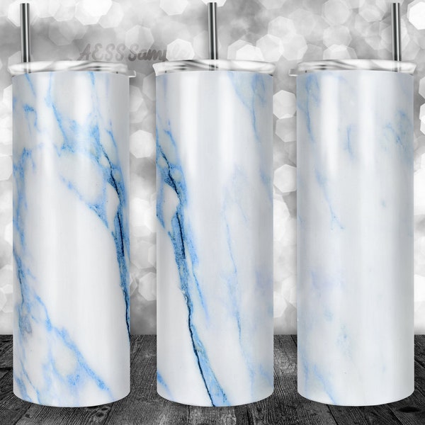 Blue Marble Tumbler Design, Sublimation Design, 20oz Tumbler, Tumbler Wraps, Tumbler Template, Novelty Design, Tumbler Shop, Marble Texture