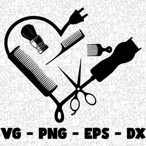 Barbershop SVG, Cutting File, Png Eps Dxf Digital Clipart, Great for Viny Decals, Stickers, T-Shirts, Mugs & More! Crafting Files, Barber