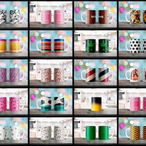 12 オンスと 15 オンスのコーヒーマグ、コーヒーマグラップ、セラミックマグ PNG デザイン、ティーマグ画像、100 種類以上のデジタルラップ用のマグ昇華デザインバンドル