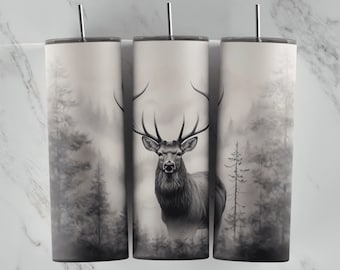 Deer Hunting 20oz Tumbler Sublimation Design (PNG Download)
