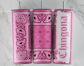 Chingona Tumbler Design, Design for 20oz Cup, Tumbler Wrap, Tumbler Image, Good for Sublimation, Vinyl, and Waterslide, Beer Inspired Design