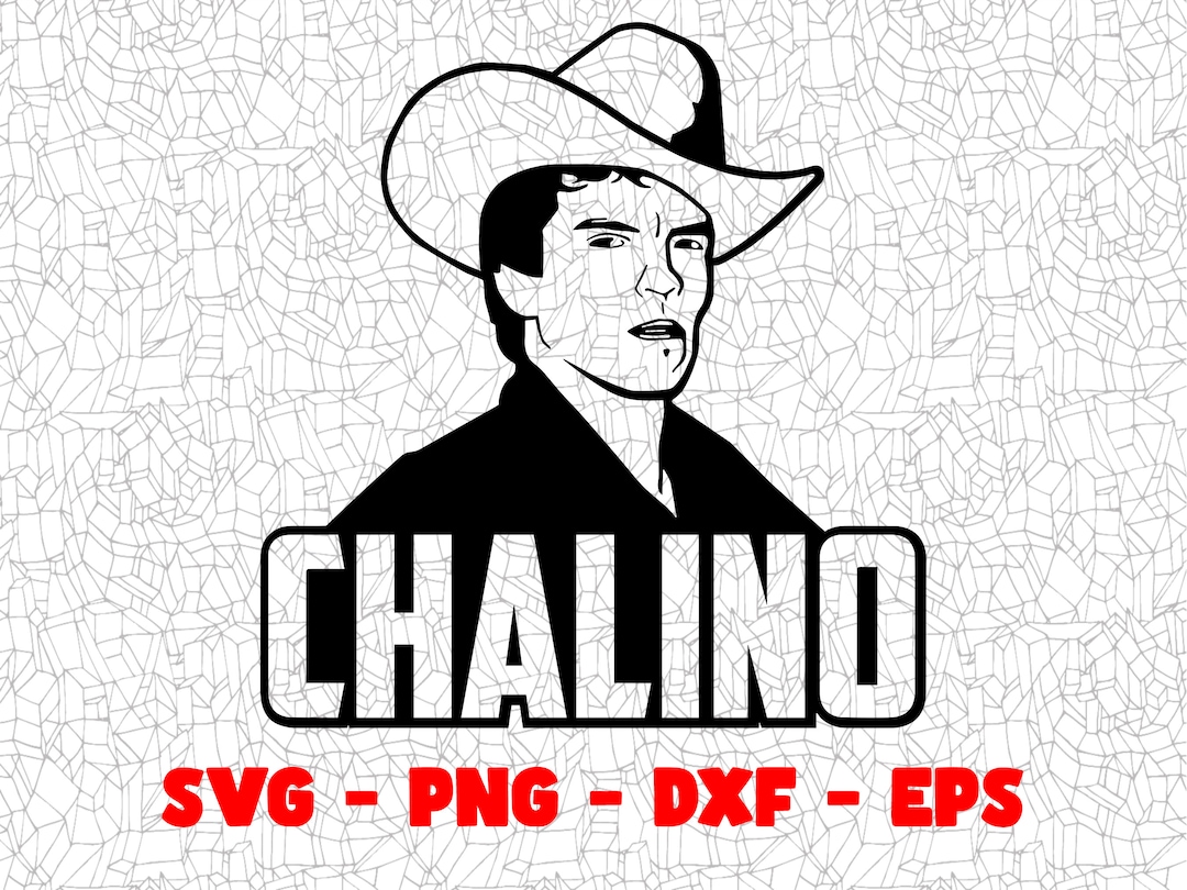 Chalino SVG, Cutting File, Png Eps Dxf Digital Clipart, Great for Viny