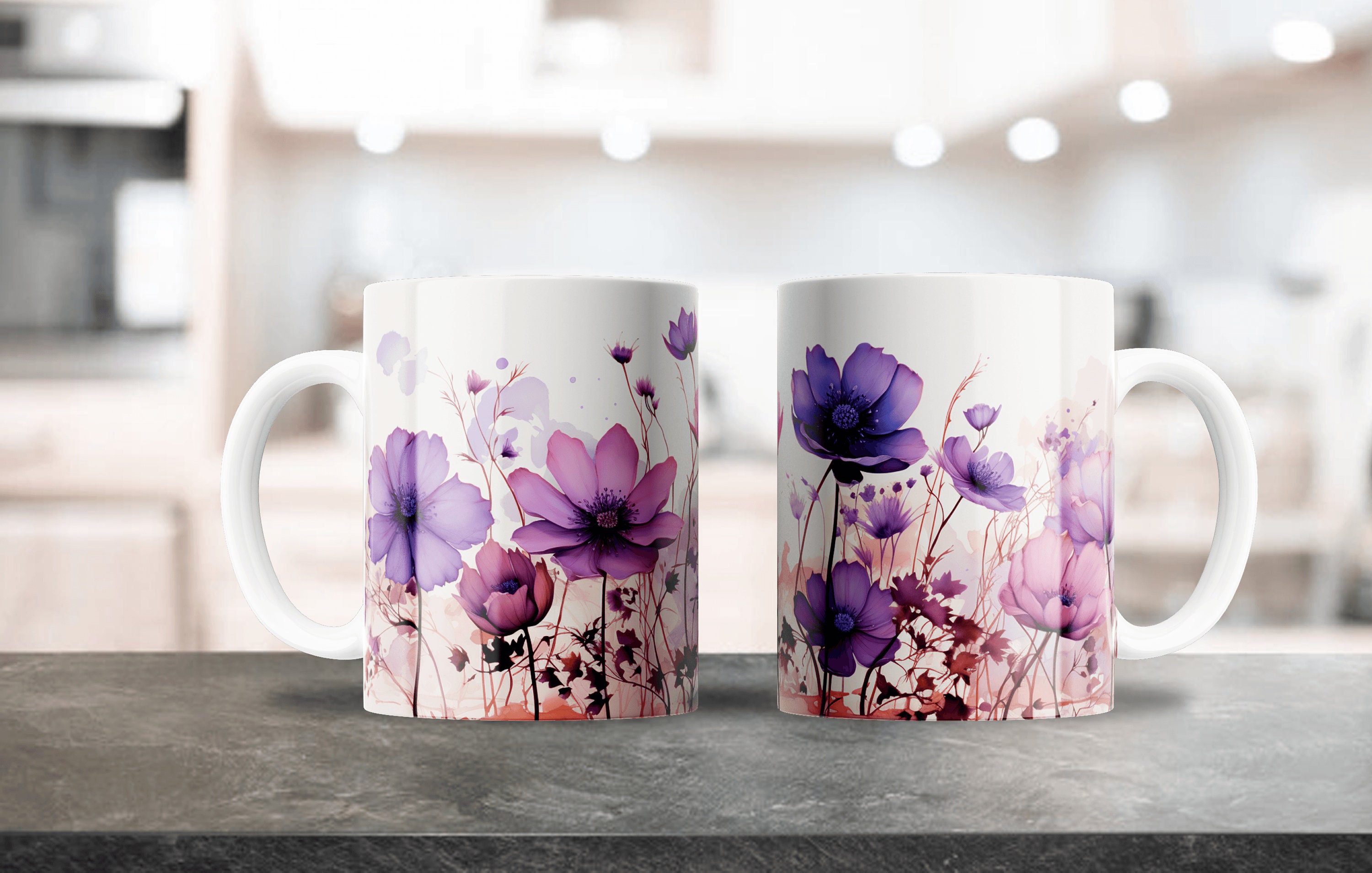 Ceramic Flower Mug 