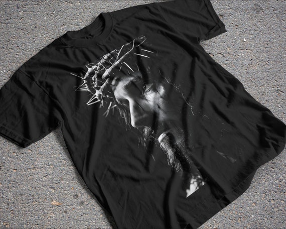 Jesus T-shirt Design, Christ Halftone Tee Design, Can Also Be Used