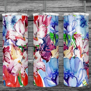 Flower Design, Sublimation Design, Tumbler Design, Tumbler Wrap, Vinyl Wrap Design, Waterslide Design, Plantillas Sublimacion, Floral Design