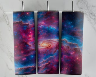 Galaxy Tumbler Wrap, 20oz Skinny Tumbler Wrap Sublimation PNG, Space Tumbler Wrap PNG, Stars Tumbler Design, Digital Download