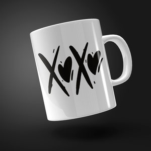 XOXO Mok Ontwerp, Sublimatie PNG Design, Keramische Mok Design, Mug Shop, Plantilla Para Taza, Mug Template, 11-15oz, Love Mug Design