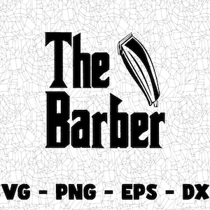 Barber SVG, Cutting File, Png Eps Dxf Digital Clipart, Great for Viny Decals, Stickers, T-Shirts, Mugs & More! Craft Svg Design Files