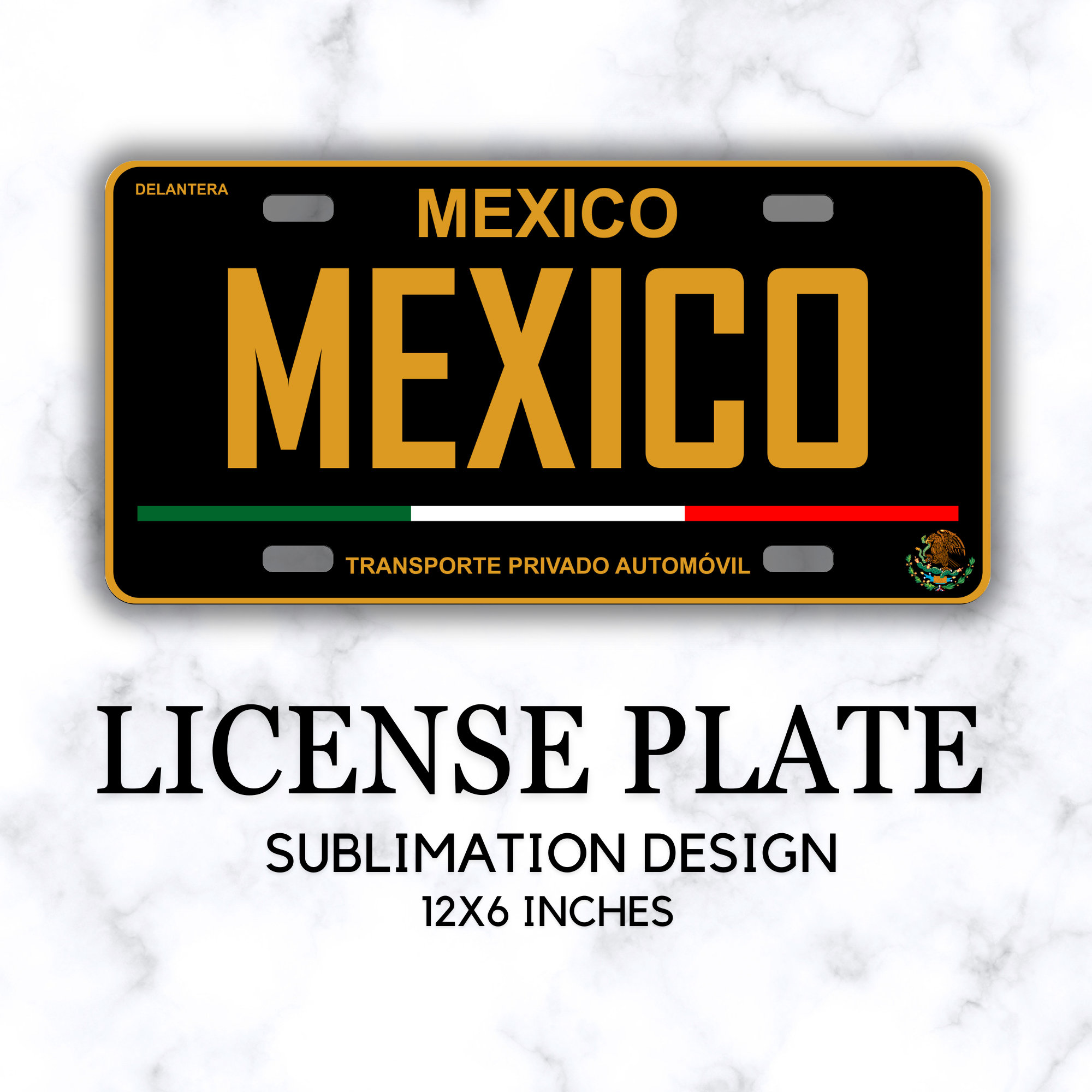 メキシコのナンバープレート PNG デザイン、車のナンバープレートへの 