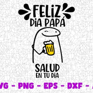 Dia del Papa SVG, arquivo de corte, clipart digital Png Pdf, ótimo para decalques Viny, adesivos, camisetas, canecas e muito mais! Dia del Padre, Dia dos Pais