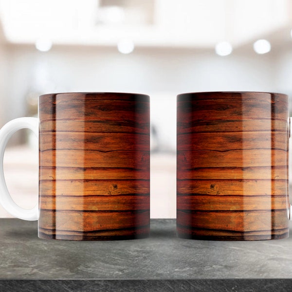Wood Pattern Mug Design, Sublimation design for 11oz, 15oz Mugs, Coffee Mug Design, Mug Shop, Plantilla Para Taza De Cafe, Wood Design