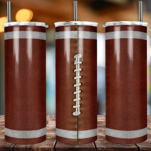 Sublimatie voetbalbeker png | Mager bekerontwerp van 20 oz