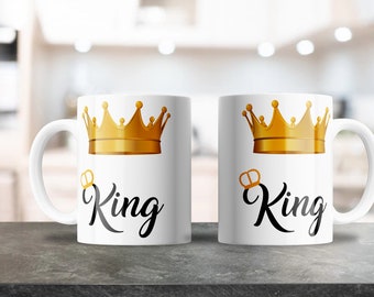 King Mug Design, Sublimation design for 11oz, 15oz Mugs, Coffee Mug Design, Mug Shop, Plantilla Para Taza De Cafe, PNG Design