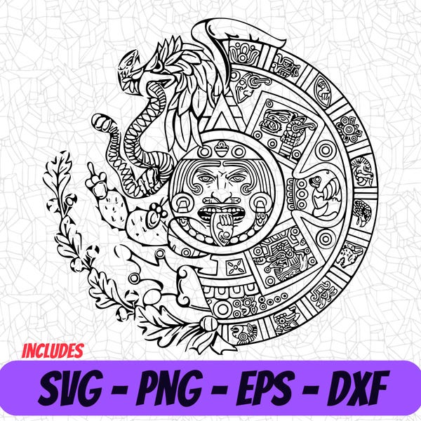 Aztec Svg Etsy Aztec Svg Etsy