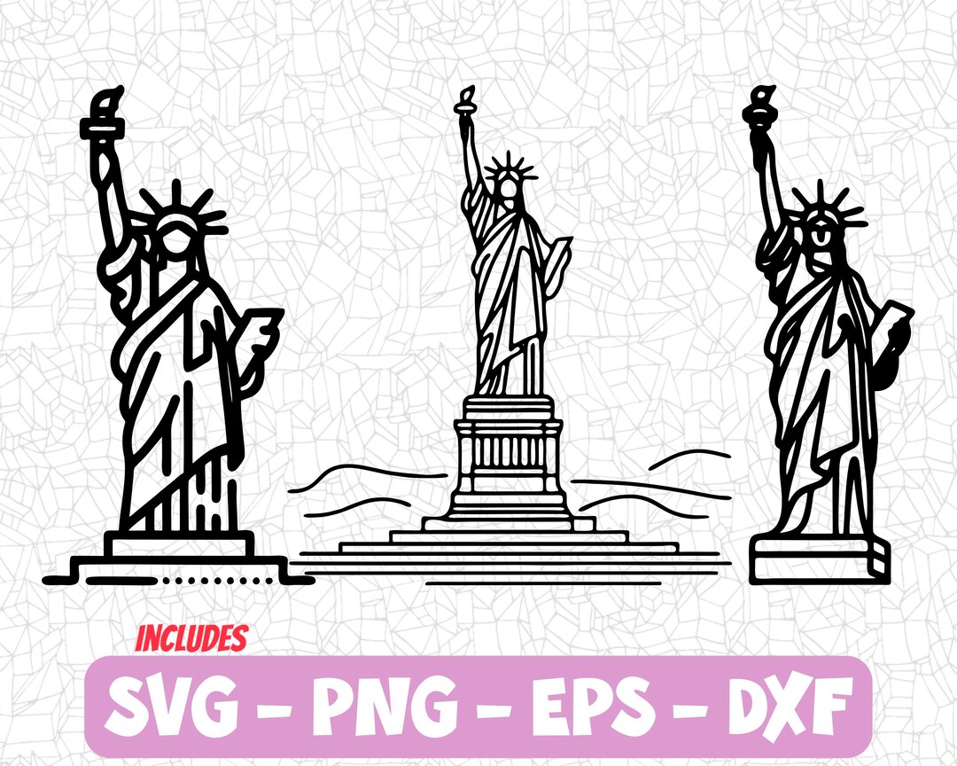 Statue Of Liberty Line Art SVG Bundle USA Patriotic Cut File statue-of-liberty-line-art-svg-bundle-usa-patriotic-cut-file