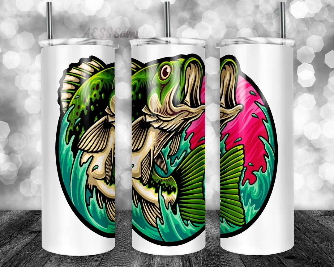 Fish Tumbler Design, Design for 20oz Cup Tumbler Wrap, Tumbler Image ...
