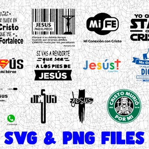Pacote Cristo SVG, arquivo de corte, clipart digital Png Eps Dxf, ótimo para decalques Viny, adesivos, camisetas, canecas e muito mais! Design Novidade, Dios