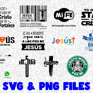 Cristo SVG Bundle, Cutting File, Png Eps Dxf Digital Clipart, Great for Viny Decals, Stickers, T-Shirts, Mugs & More! Novelty Design, Dios